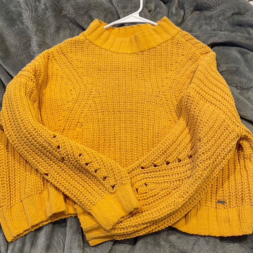 Hollister orange sweater